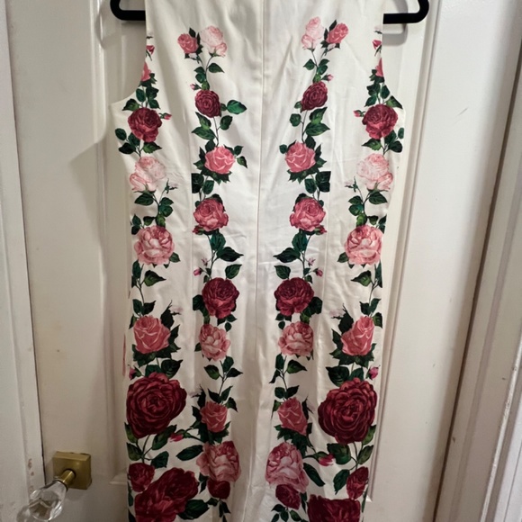 NEW Hobbs Victoria Rose Shift Ivory Pink Dress Sz 8 - Picture 4 of 4